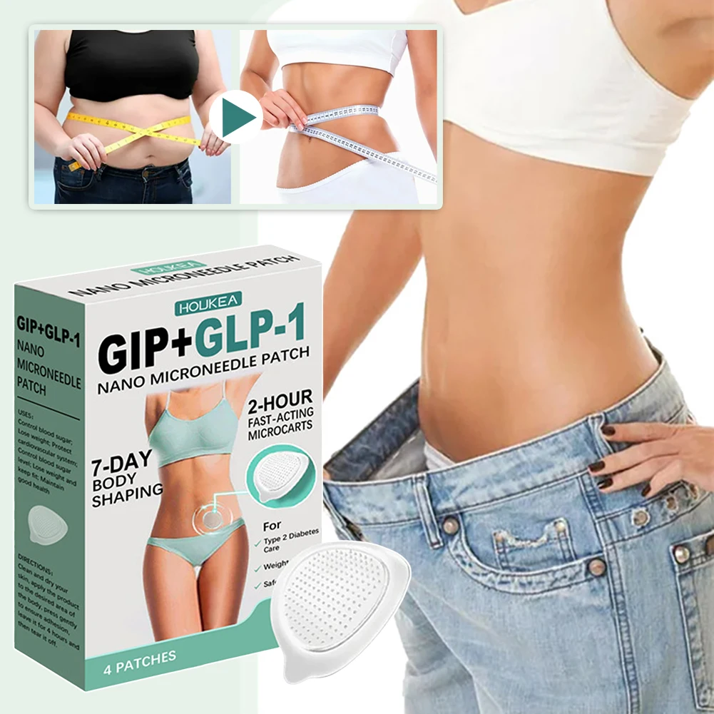 

Gip+Glp Nanos Slim Patch Natural Weight Management Patch Painless Ultra Thin Hypoallergenics For Fats Burning For Body Slimming