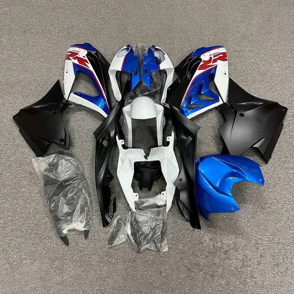 مجموعة انسيابية جديدة للدراجات النارية ABS تناسب S1000RR S1000 RR 2015 2016 2017 2018 مجموعة هيكل السيارة باللون الأزرق والأبيض والأسود يمكن تخصيصها #3