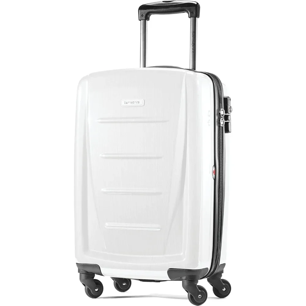 Carry-On Spinner Luggage with Hardside, Ice Blue, 20-Inch, Lightweight and Durable for Travel