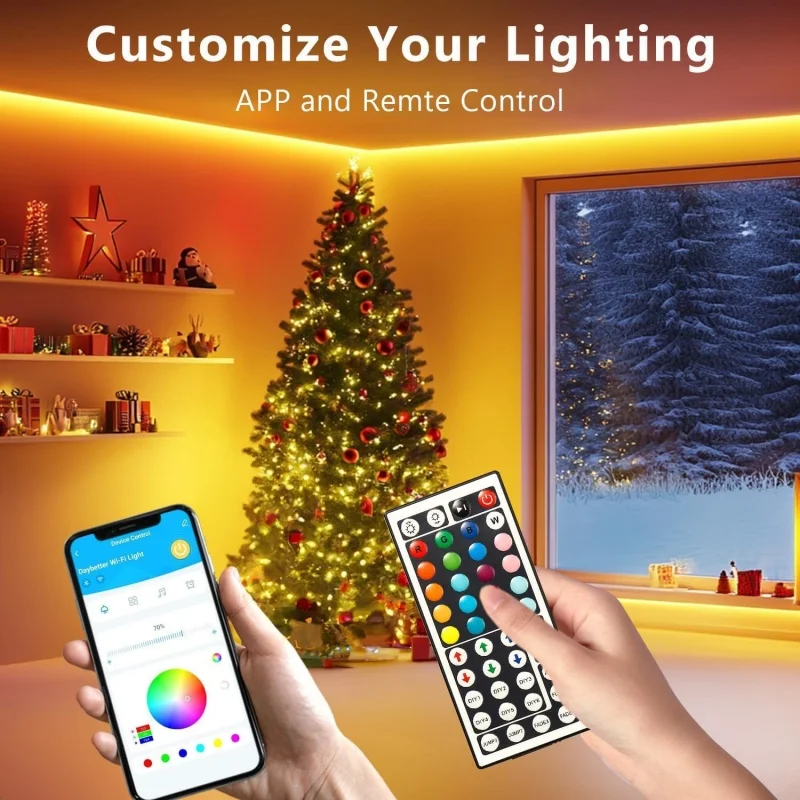USB Led Strip Light  APP Control Color Changing 2835 RGB Led Lights  Flexible Lamp Tape for Room Bedroom Kitchen Garden 1-20m