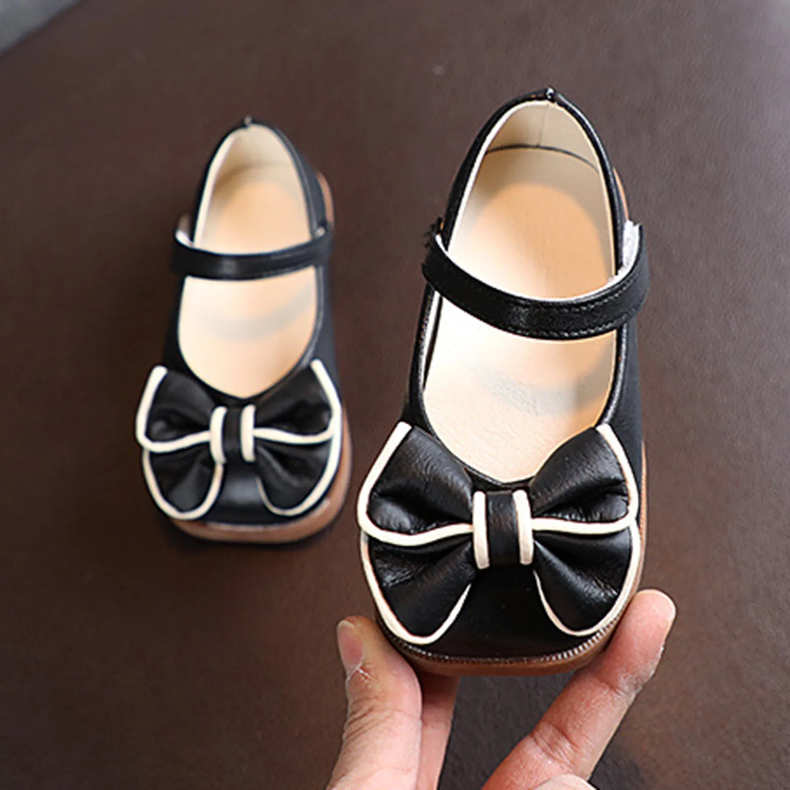 

Toddler Slides Girls Sandals Children Shoes Bow Hook Loop Shoes Dance Shoes Size 9 Shoes Toddler Girl Streetwear Pretty Shoes