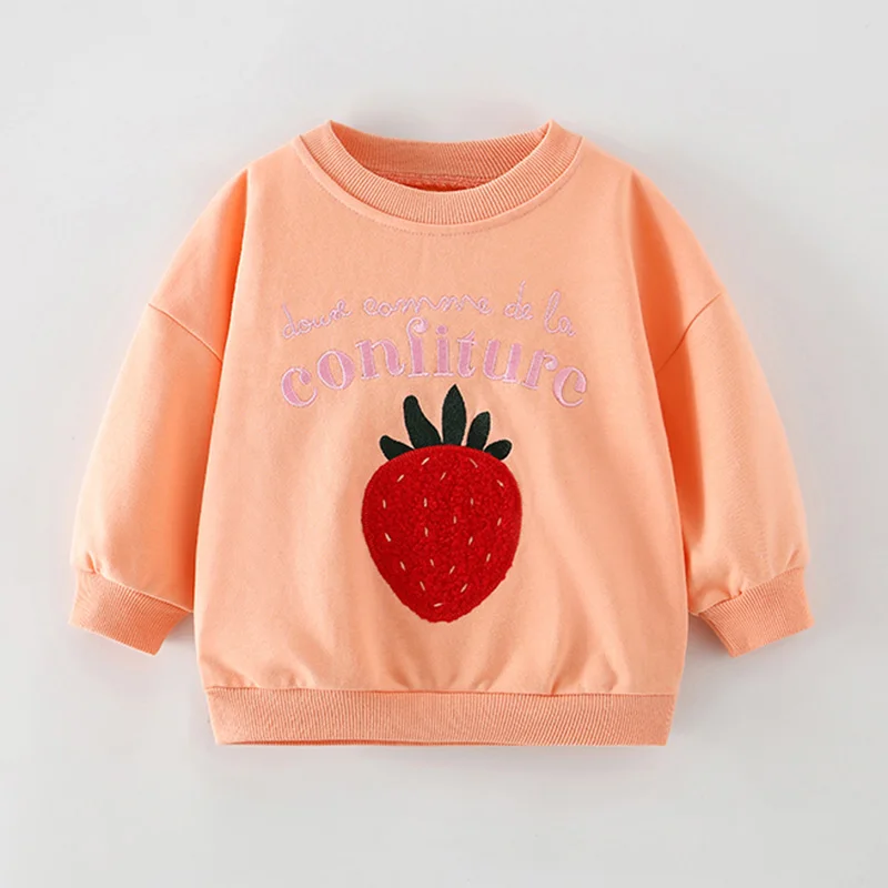 100% Terry Cotton Sweater Brand Quality Children t-shirt Tee Blouse Infant Baby Girl Clothes Kids Hoodies Girls Tops Sweatshirts