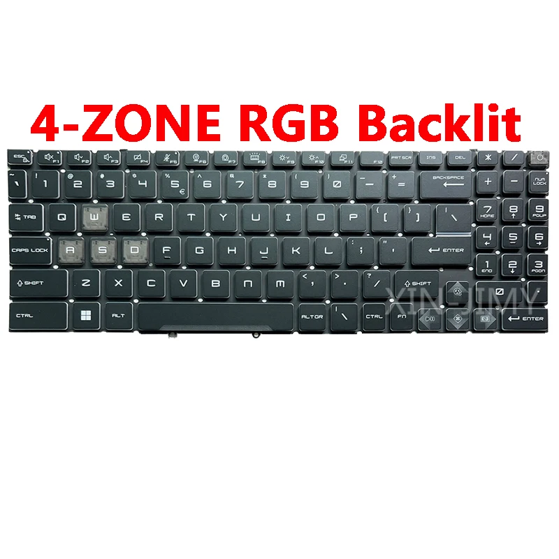 

Клавиатура A15 с RGB-подсветкой для MSI Bravo 15 C7VFK C7VEK C7VFKP C7VFK C7VEK C7VFKP 17 D7VEK D7UDXK C7VFK C7VEK C7VFKP