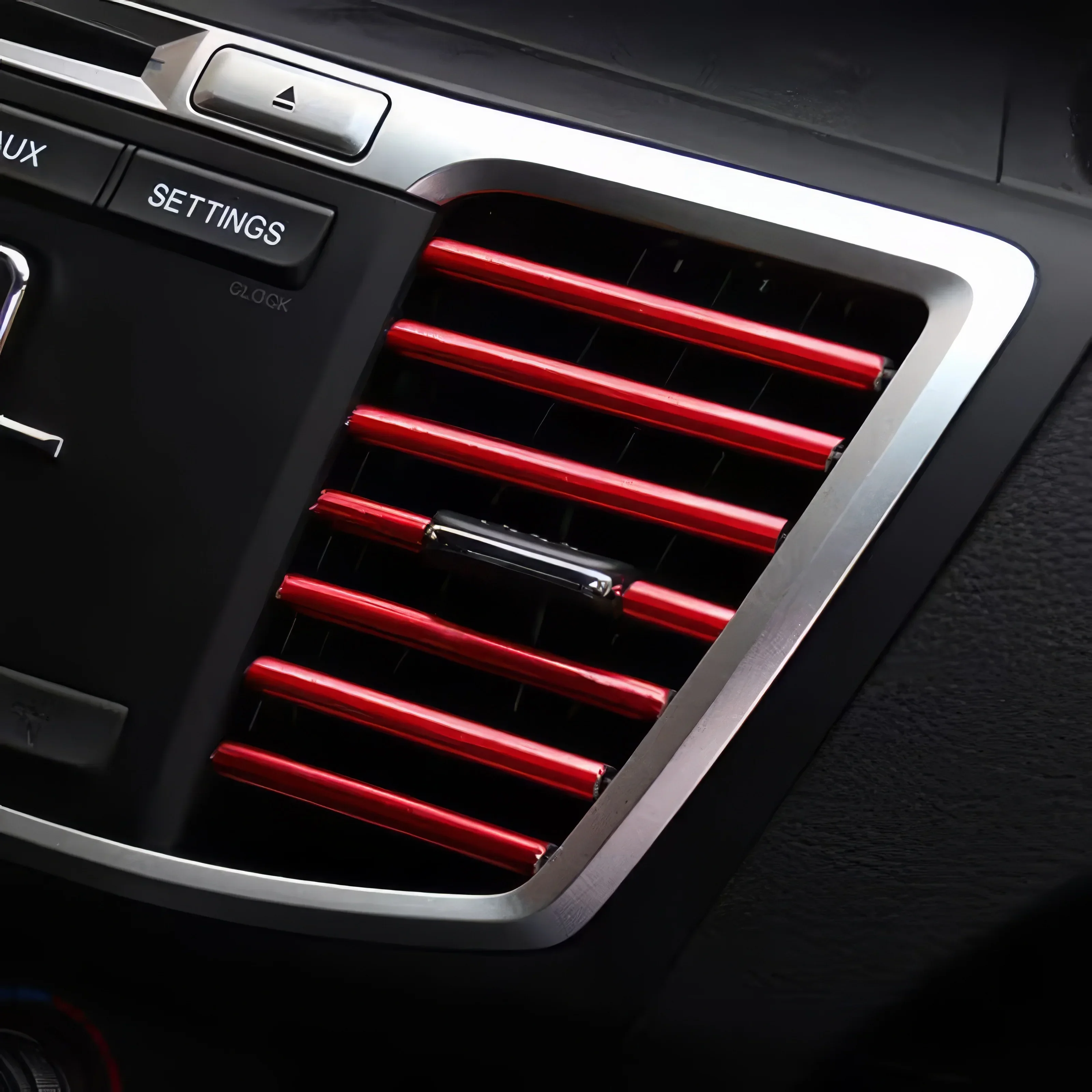 

10 Pieces Vehicle Interior Red Decorative Strips Custom DIY Design For Daily Car Decoration
