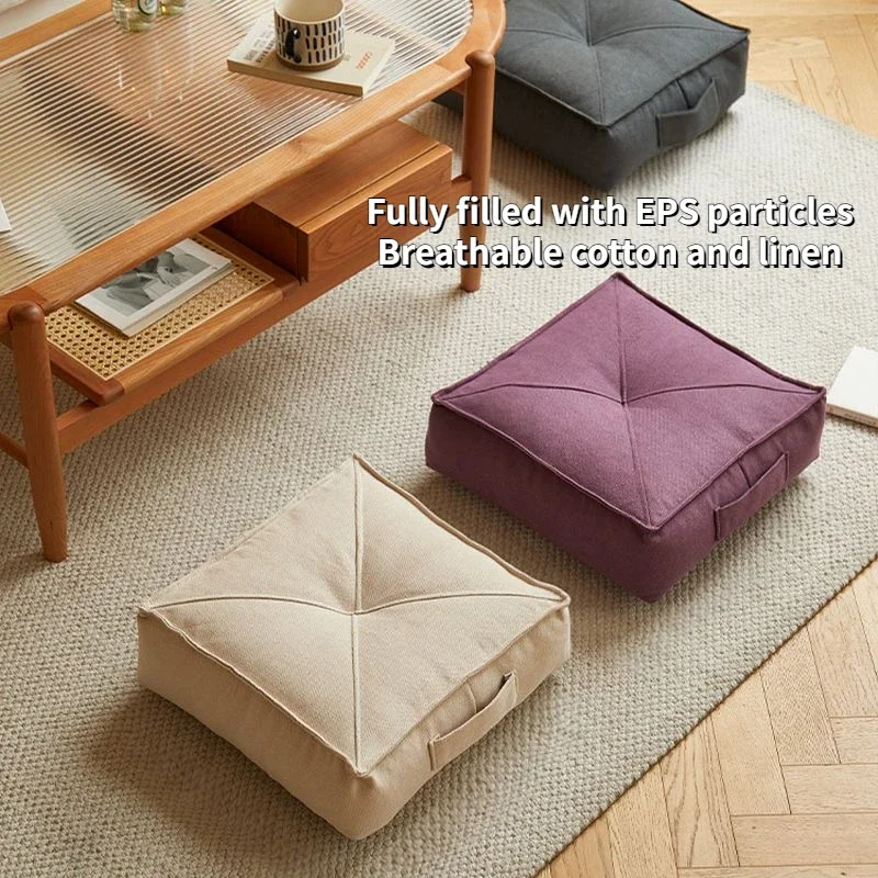 

Cushions Futon Tatami Mats Floor Footstool Bay Window Square Stool Thickened Nordic Style Pouf Small Bench Living Room Low Stool