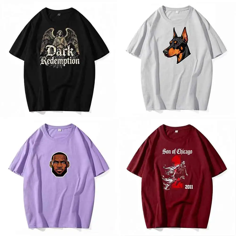 

Custom Logo Clothing Heat Transfer Stickers Made of PET Material and High-temperature Paper Design Personalized Customization