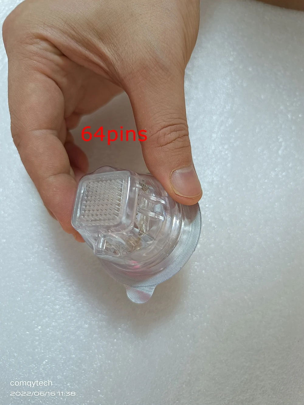 10PCS 10/25/64 Pins RF Tattoo Needles Nano Microneedling Gold Plated Cartridges For 2in1 Fractional Machine Beauty Head image 3