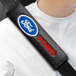 Car seat belt Shoulder Cover Breathable Protection Pad Interior For Ford Ecosport Edge Figo Flex Focus Fusion Fiesta Accessories