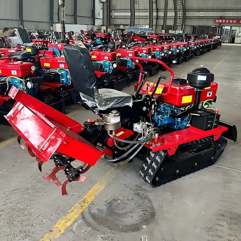 Ride on Rotary Tiller Garden Mini Tractor Agriculture Equipment With Hitching Tool Rotavator Cultivator Machinery Factory Supply - view 6