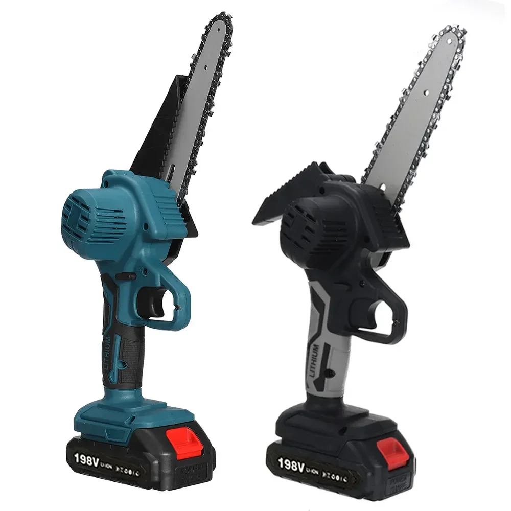6 Inch Kettingzaag Draadloze Elektrische Zaag Handheld Tuin Logging Kettingzaag Hout Snijden Power Tool Voor Makita 18V Batterij