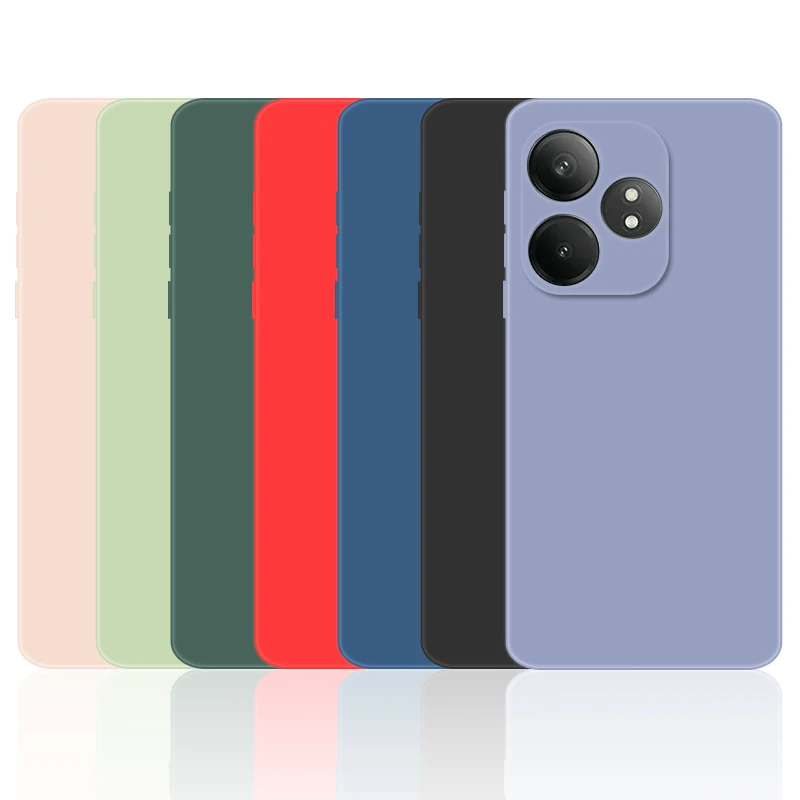 Per Realme GT 6 Custodia Realme GT 6 Cover Morbida Silicone Liquido Paraurti Scudo Custodie protettive per telefoni Realme GT Neo6 SE 6T GT6 Funda