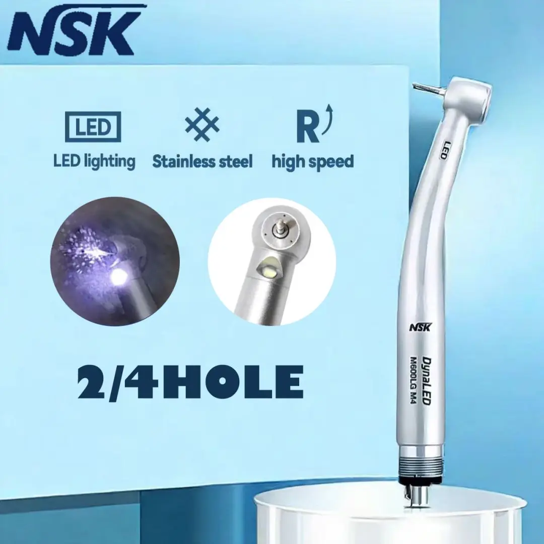 

NSK DynaLED M600LG Handpiece with LED Light M4 Push Button High Speed Handpiece Air Turbine 2/4 Hole Dentist Tool dentista