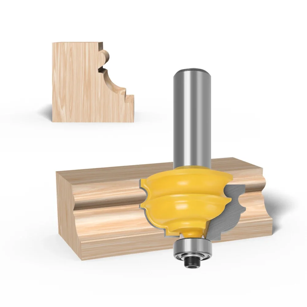 1PC 12mm 1/2 "Shank Bead Moulding ขอบ Router Bit End Mill Line ตู้เครื่องตัดไม้ Bits เครื่องตัดไม้