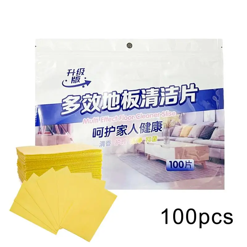 Floor Cleaning Sheets For Mopping Water Soluble Floor Cleaning Tablets Sheets Floor Cleaner Sheets Compact Scented Multi-surface