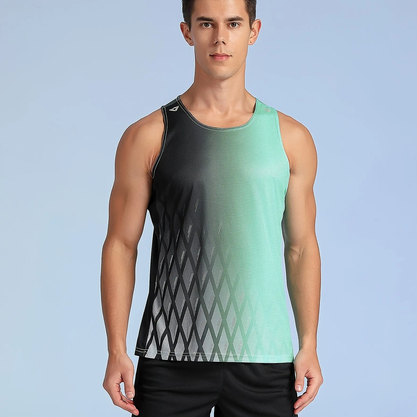 

Summer Quick Dry Breathable Men's Tank Tops Outdoor Runing Fitness Sport Sleeveless T-shirt Casual Crew Neck Men Gym Sportswear