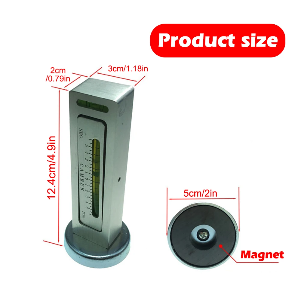 Adjustable Car Four Wheel Position Alignment Level Gauge Automotive Camber Balance Adjustment Magnetic Measurement Tool