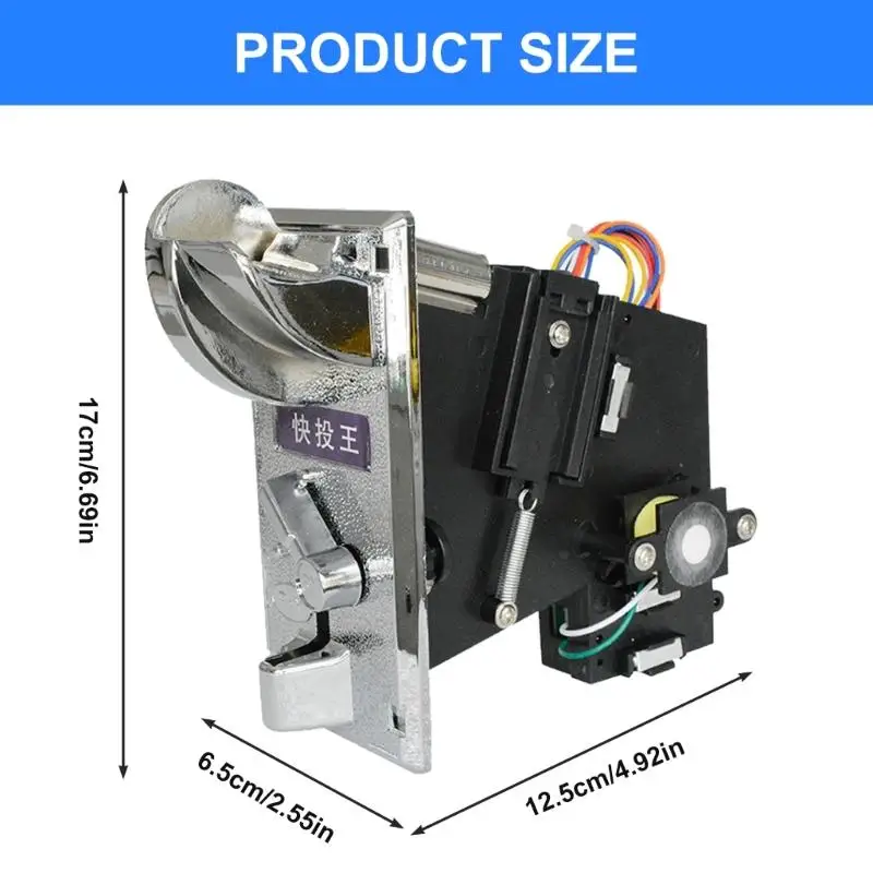 Aceptor moeda moeda velocidade velocidade seletor moedas com fio para seletor moeda eletrônica