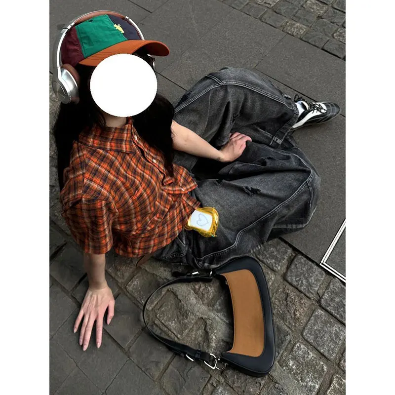 

Черные джинсы женские, винтажные, с высокой талией, джинсы-карго, прямые, лето 2025, повседневные, свободные, большие размеры, широкие джинсовые мешковатые брюки Y2K