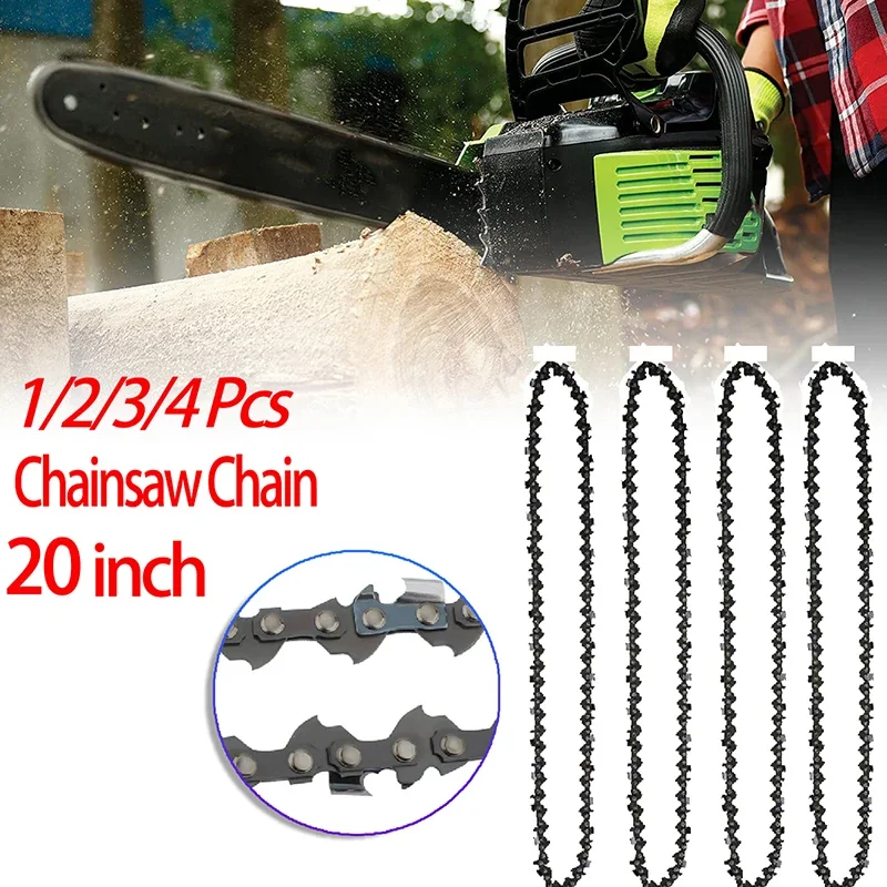 

1/2/3/4Pcs 20 Inch Metal Chainsaw Chain 0.325" Pitch 38 Cutters 76 DL Drive Links Electric Saw Accessory Replacement Chainsaw