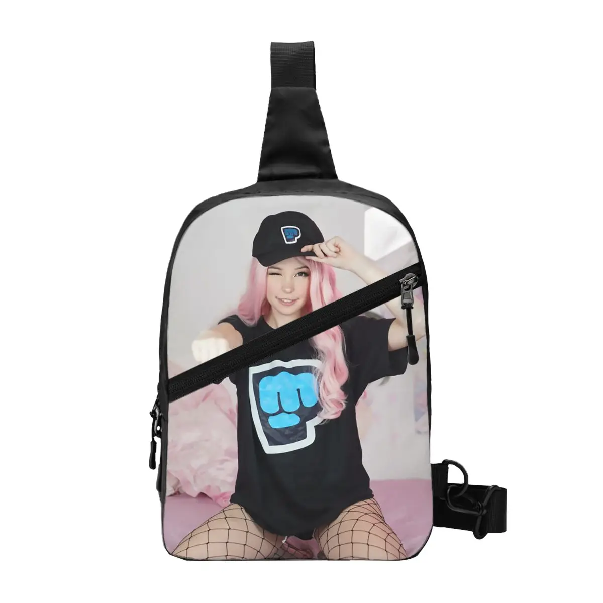 

Custom Belle Delphine Onlyfans Exclusive Sling Bag Cool Pewds Brofist Shoulder Crossbody Chest Backpack Cycling Camping Daypack