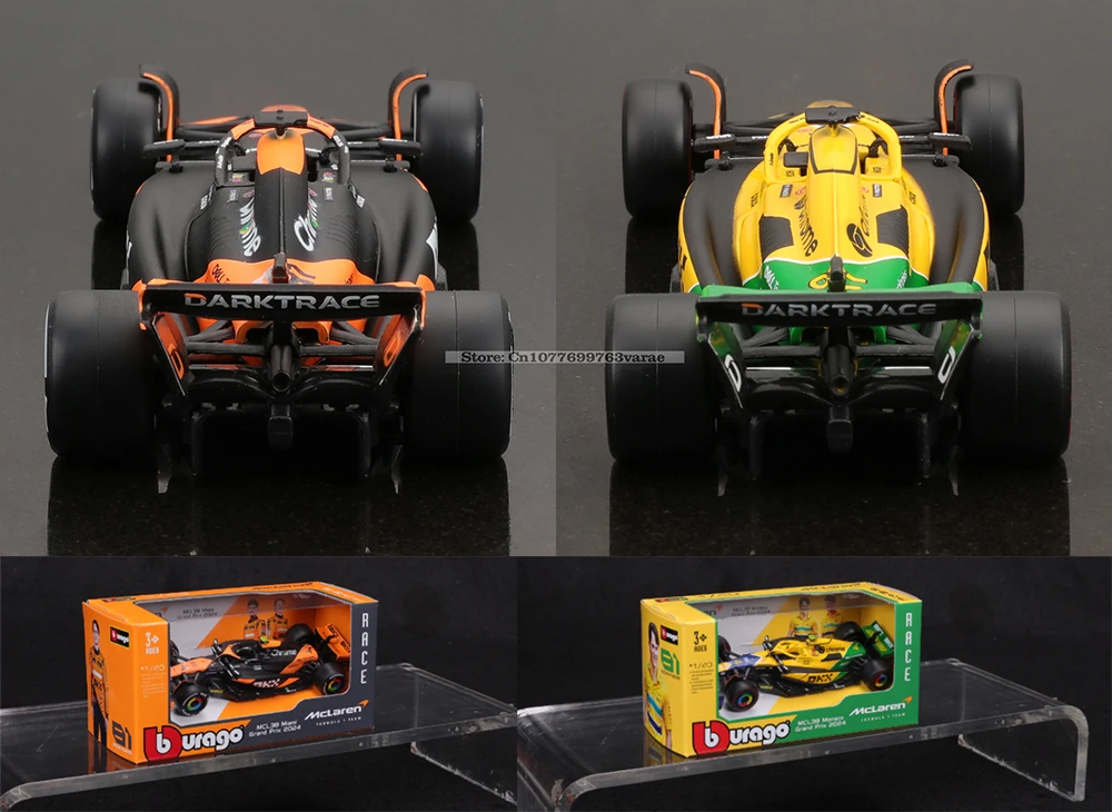 Bburago 1:43 2024 F1 McLaren MCL38 # 4 Lando Norris # 81 Oscar Piastri Legierungsauto Druckguss-Modell Spielzeug Sammlerstück – Detail 11