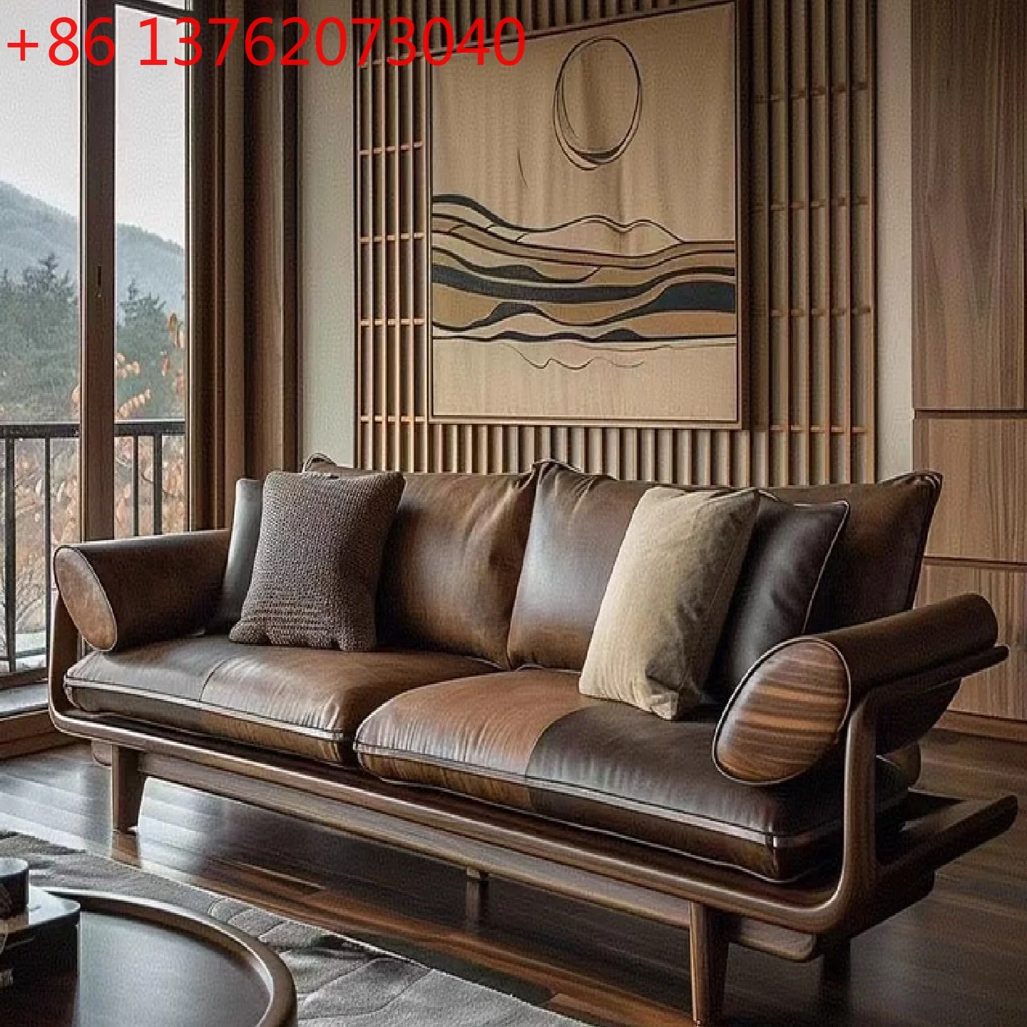 

Новый диван из цельного дерева в китайском стиле из ясеня, современная простая гостиная, светлая, роскошная, эстетика династии Сун