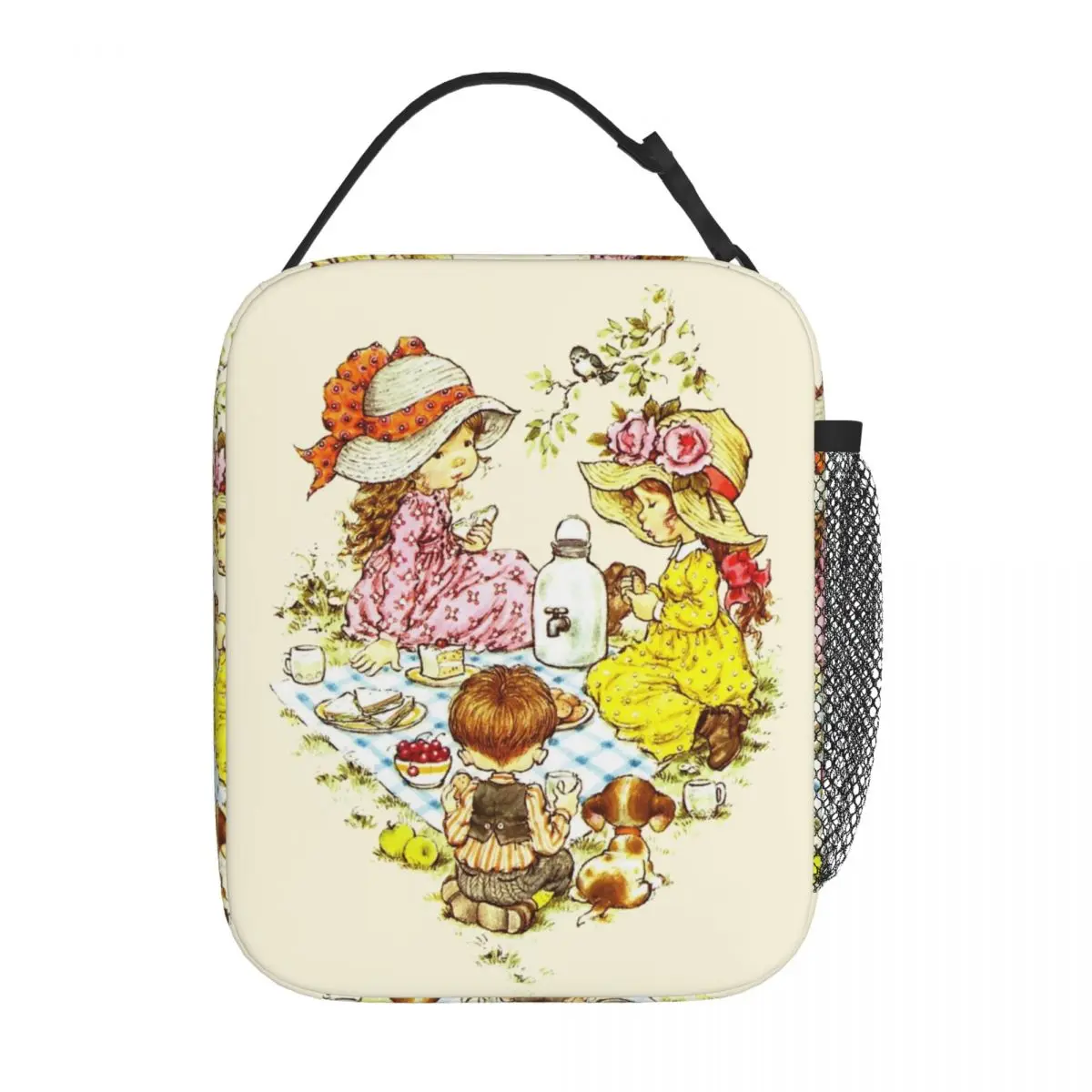 

Sarah Kay Picnic With Friends Thermal Insulated Lunch Bags for School Portable Food Bag Thermal Cooler Food Box