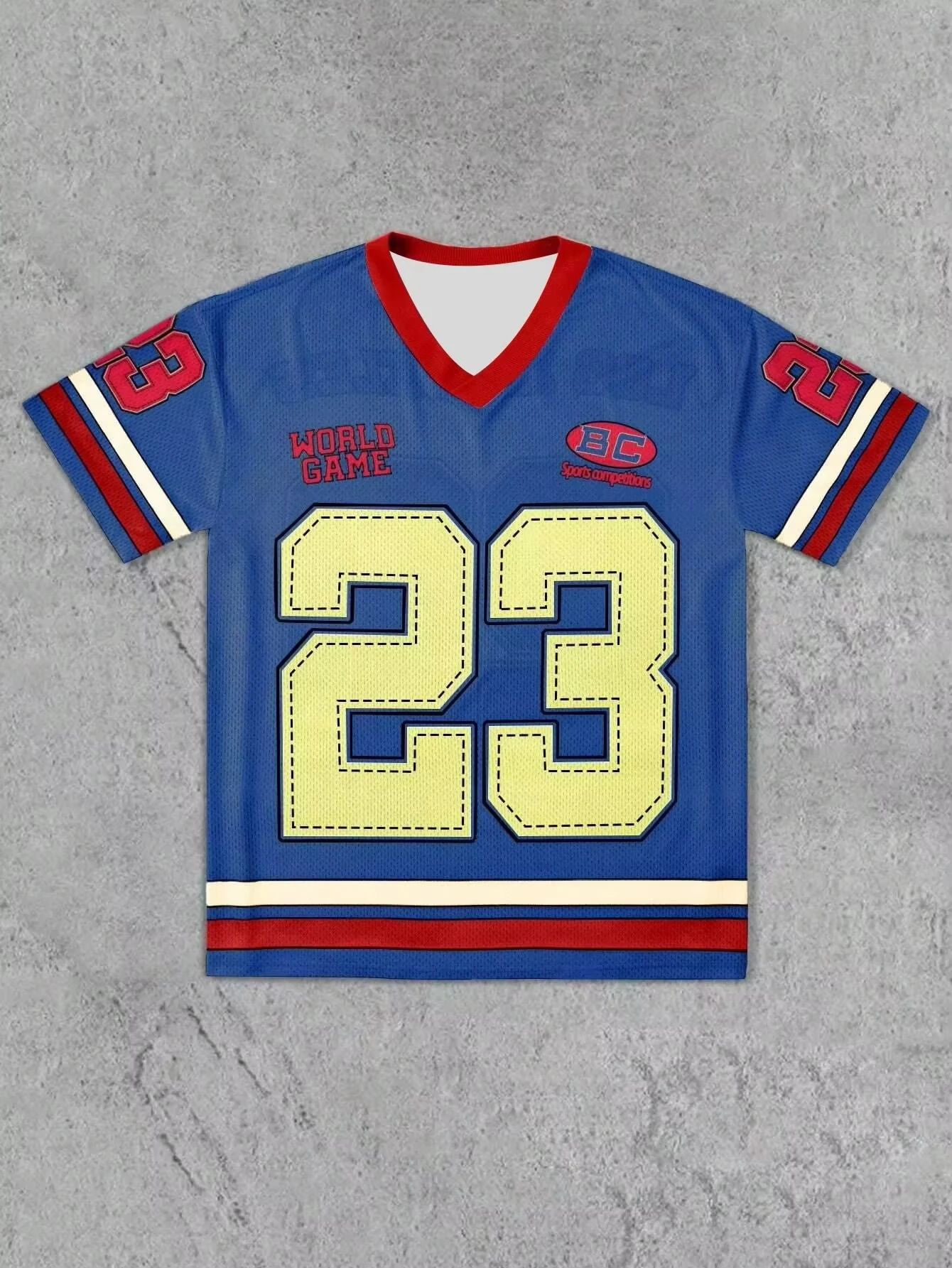 2025 الرجال جديد شبكة النسيج جيرسي تي شيرت الخامس الرقبة فضفاضة وعصرية الشارع ارتداء الهيب هوب روك تي لوس أنجلوس الرقمية قميص مطبوع