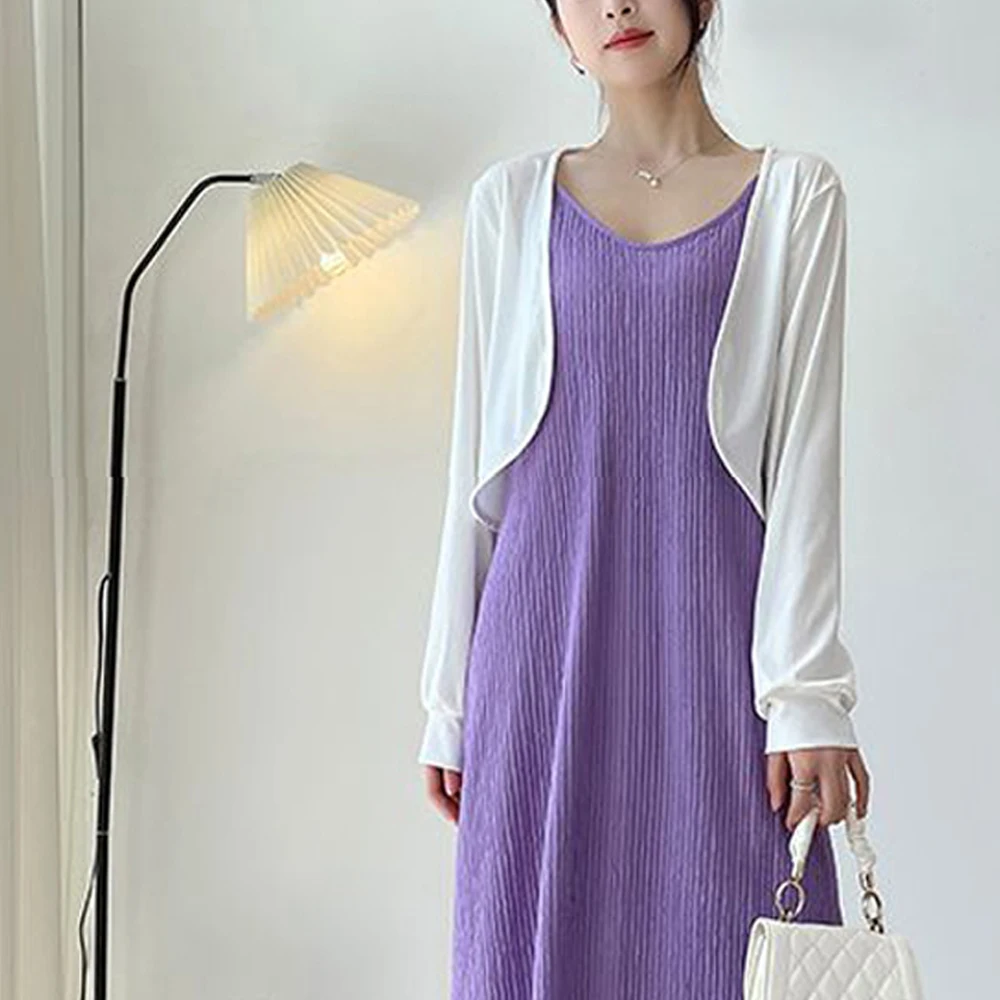 

Elastic Knit Evening Dresses Women Clothing Strap Black Dress Sleeveless A Line Straight Holiday White Dress Aesthetic Clothes