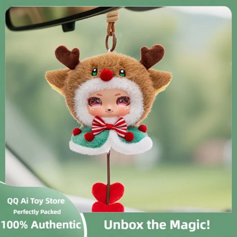 

Горячая Рождественская елка 2025, плюшевая игрушка, брелок для девочек, рюкзак с лосем, кулон в канун Рождества, высокое качество, украшение автомобиля, Рождественский подарок