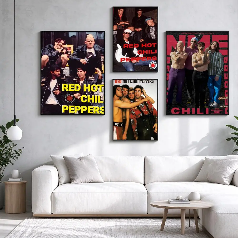 Red Hot Chili Peppers 90s Rock Legacy Poster HD art sticky wall waterproof home living room bedroom bar aesthetic decoration