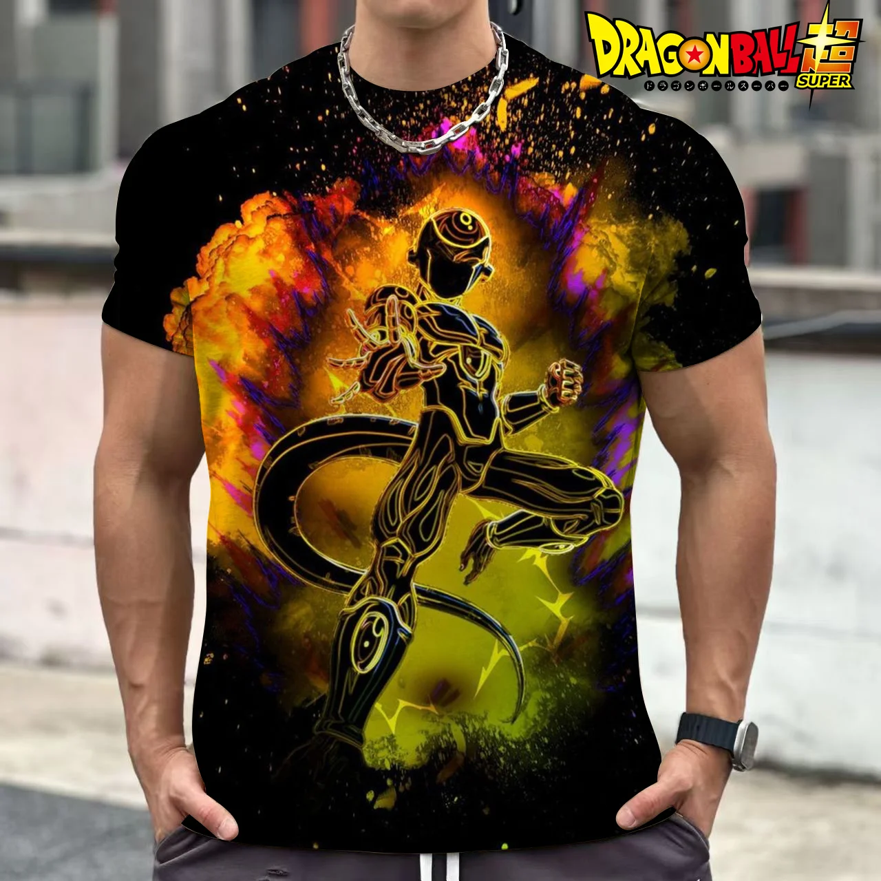 

Hot selling Japanese anime Dragon Ball 3D Printing Boys and girls round neck T-shirt children Street Leisure fashion Cosplay Top
