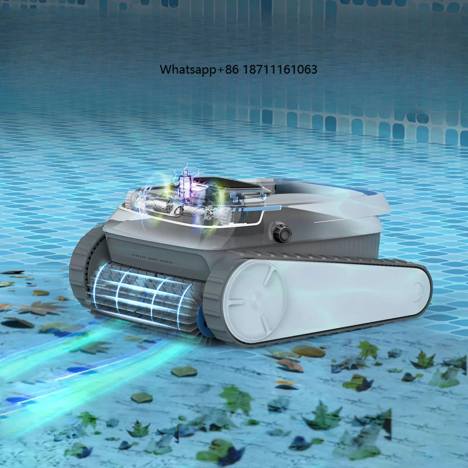Cordless Swimming Pool Vacuum Robotic Pool Cleaner Wall Climbing Automatic Rechargeable Water Pool Vacuum