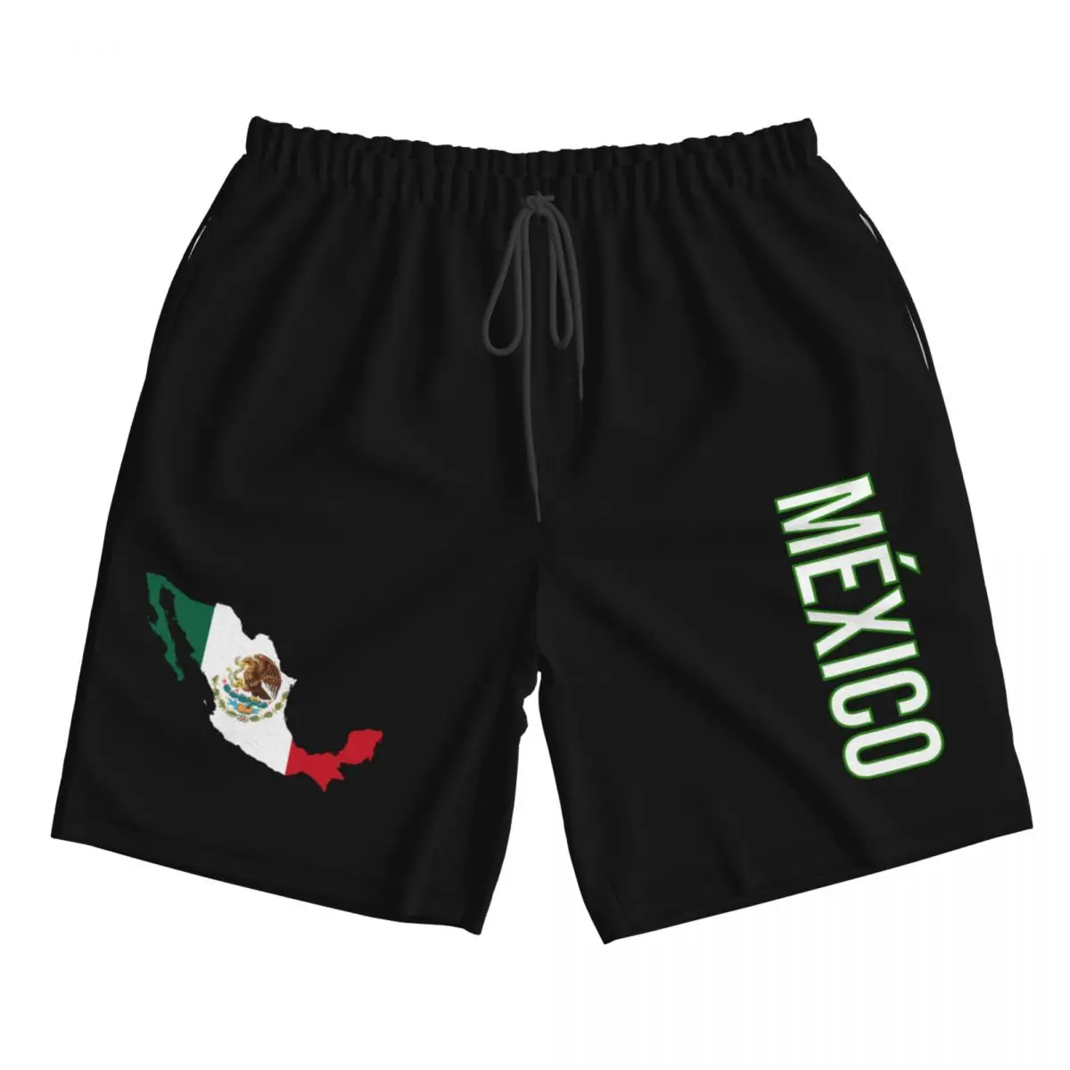 Mexicano méxico me mex calções de praia masculina material de secagem rápida fitness verão casual esportes masculino beachwear maiô