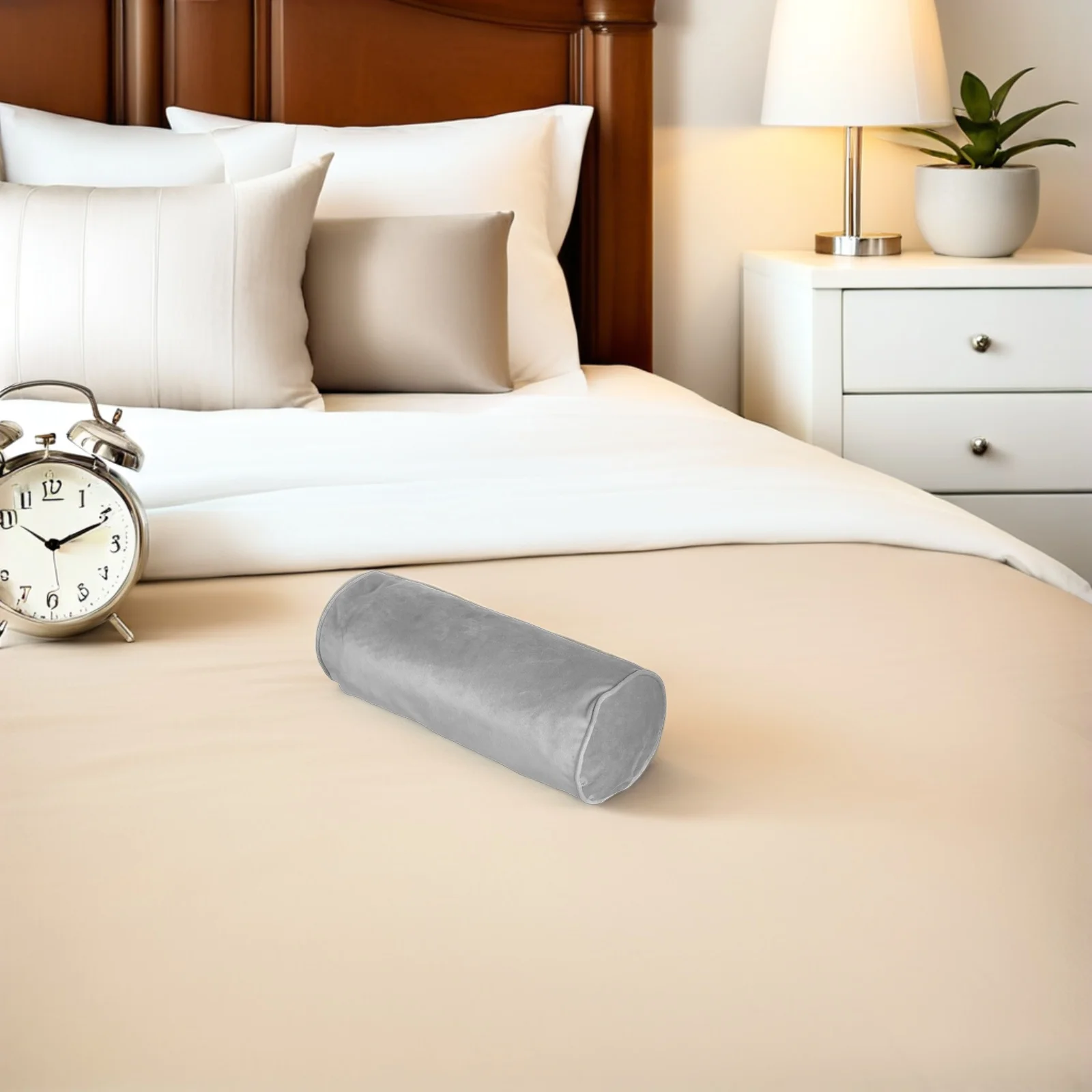 

2pcs Neck Roll Pillow Cover Cylinder Cushion Case Hidden Zipper Boho Decorative Bolster Cover For Bedroom Spa Couch Travel