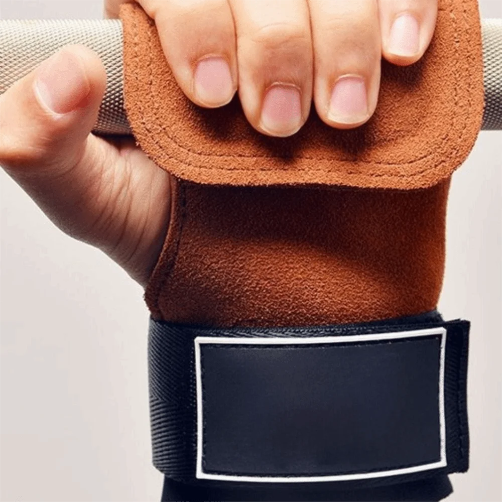

Lifting Cowhide Gym Gloves Anti-Skid Double Leather Weightlifting Gloves Wristband Palm Protection Deadlift Belt Gym Training