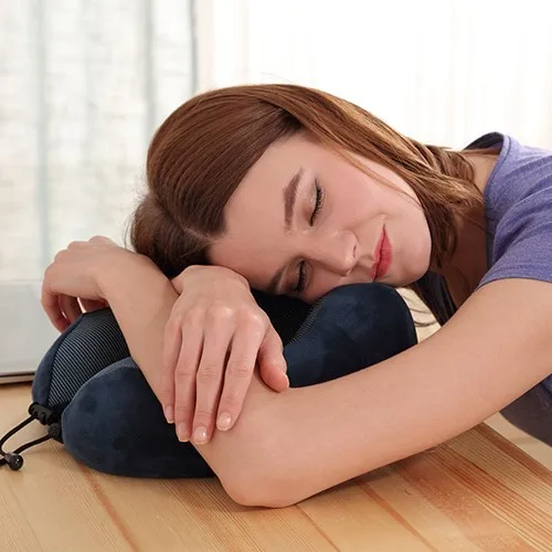 

Travel Accessories 4Colors Comfortable Pillows for Sleep Home Textile U-Shape Travel Pillow for Airplane Inflatable Neck Pillow
