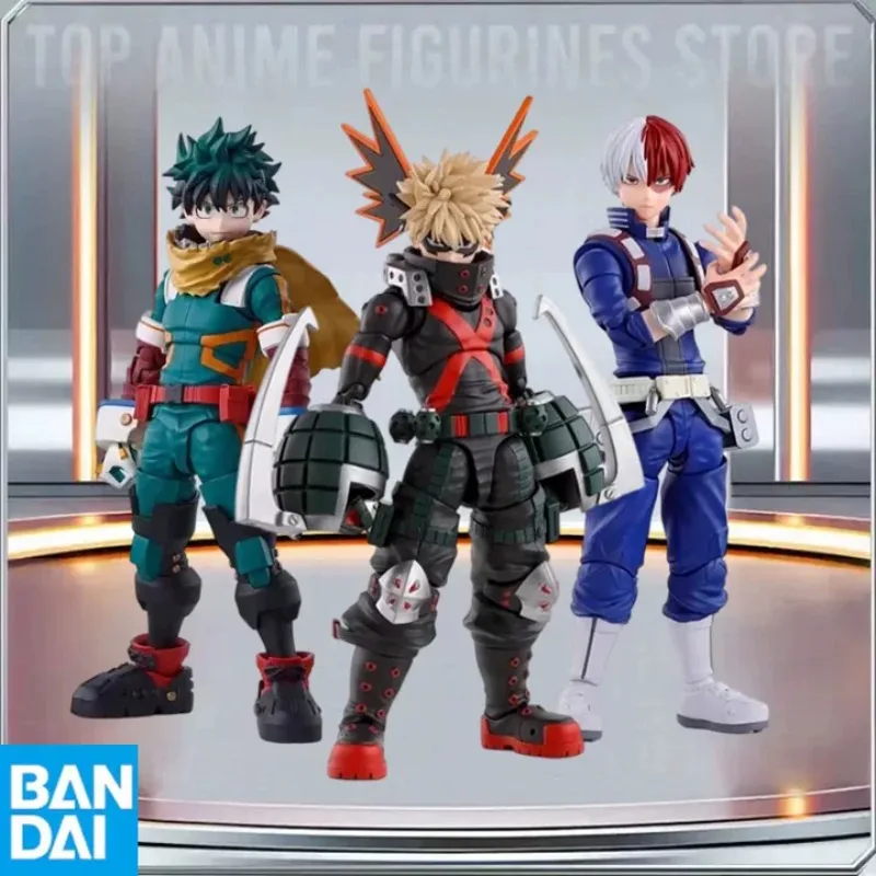 

BANDAI Genuine My Hero Academia S.H.Figuarts DEKU SHOTO Katsuki Bakugo Action Anime Figures Collectible Model Toys Holiday Gift