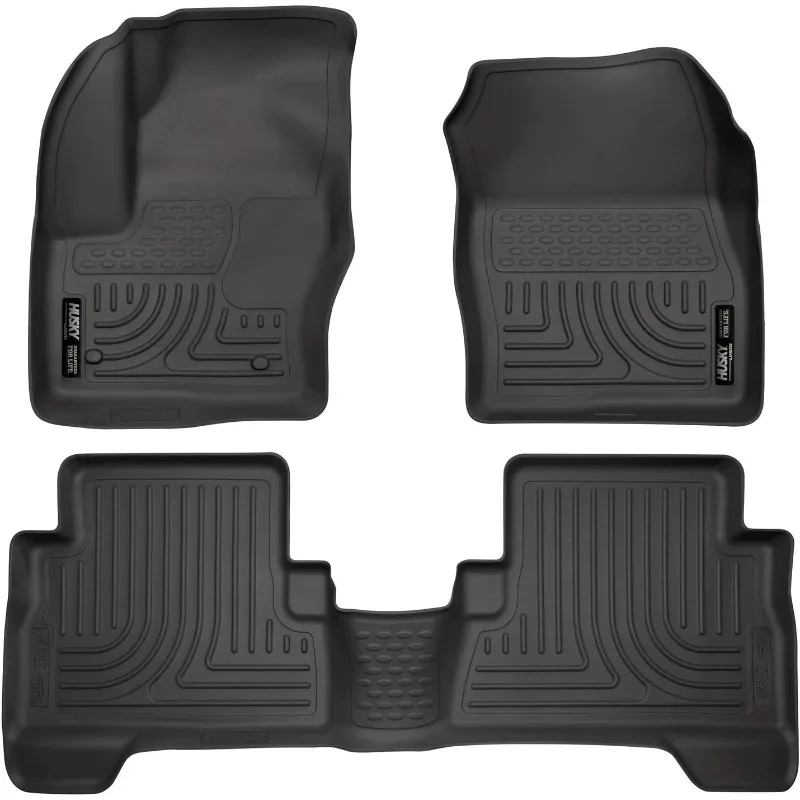 US Weatherbeater Floor Mats | Fits 2013 - 2019 Ford Escape; 2013 - 2018 Ford C-Max | Front & 2nd Row, 3-pc Black