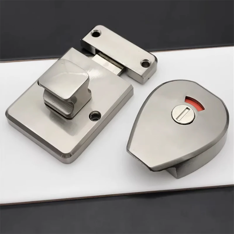 

1PCS Thickened Stainless Steel Indicator Lock Public Restroom Partition Door Lock Hardware Accessories 304 Pin Lock