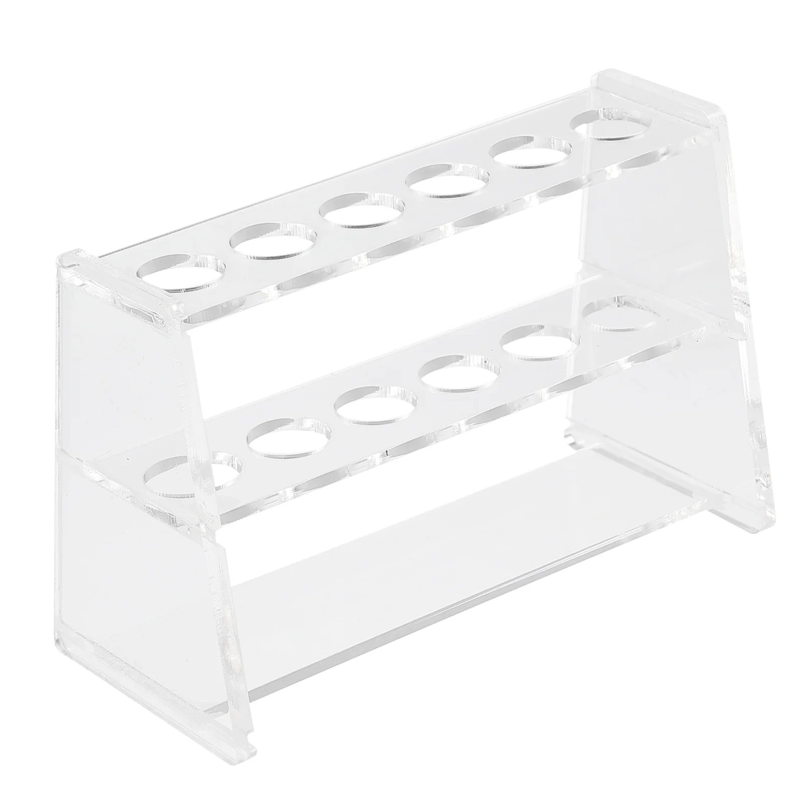 12 -hole Test Tube Rack Acrylic Experiment Holder Pipe Transparent Stand Round Laboratory Shelf Container