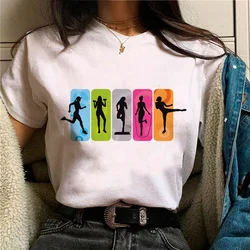 Crossfit Fitness Tee mujeres divertidas camisetas de cómic japonés chica divertida ropa de cómic de los años 2000