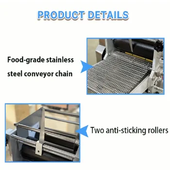 Lis na pizzu, stroj na výrobu tortilly Chapati, elektrický stroj na výrobu tortilly z mexické kukuřičné tortilly, automatický výrobník tortill 10 nejlepší prodej Automatický stroj na tortilly - №9