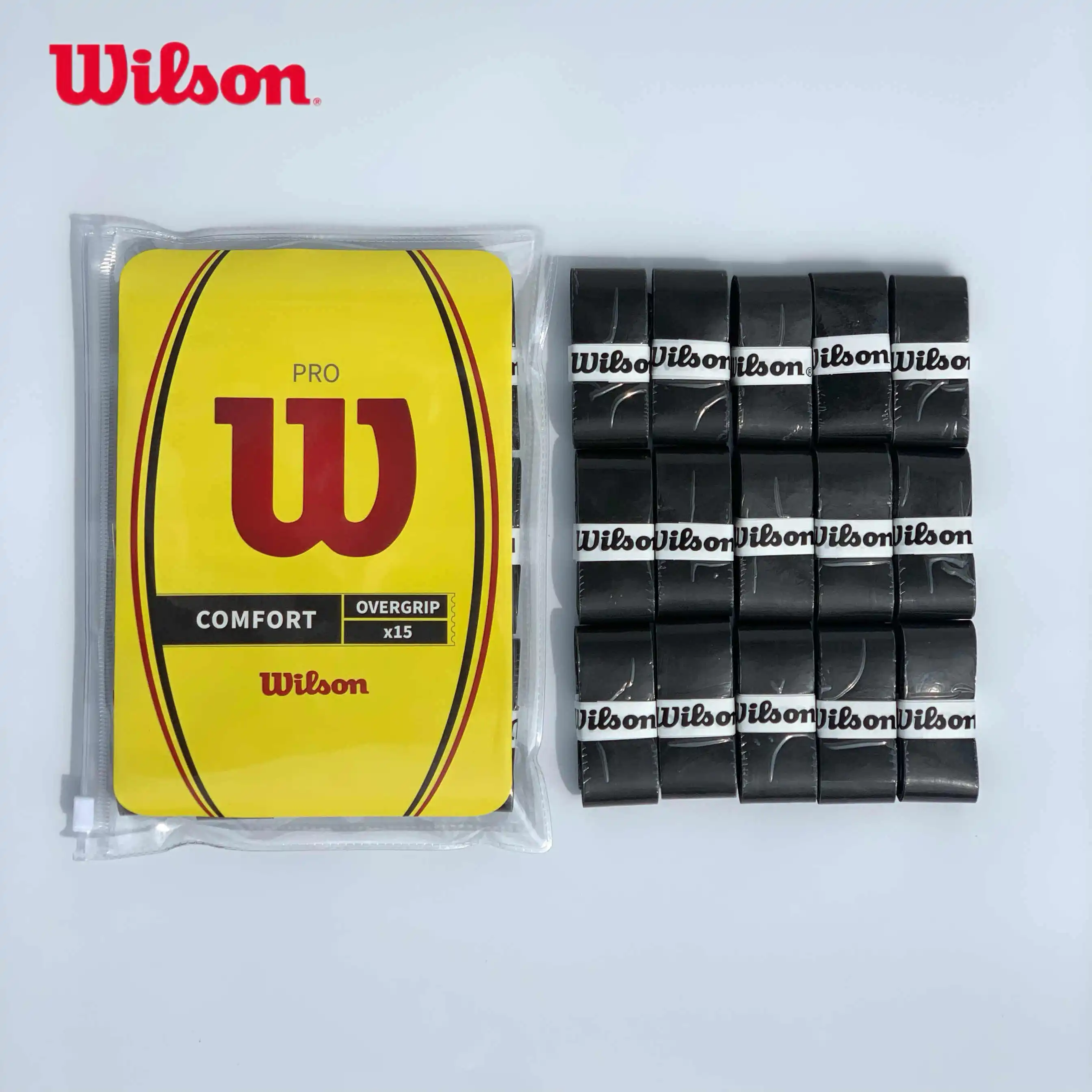 12Pcs Wilson Tennis Racket Overgrip Sweat Band Absorption Grip PU Badminton Racket Handle Grip Tennis Griptape Padel Racket Grip