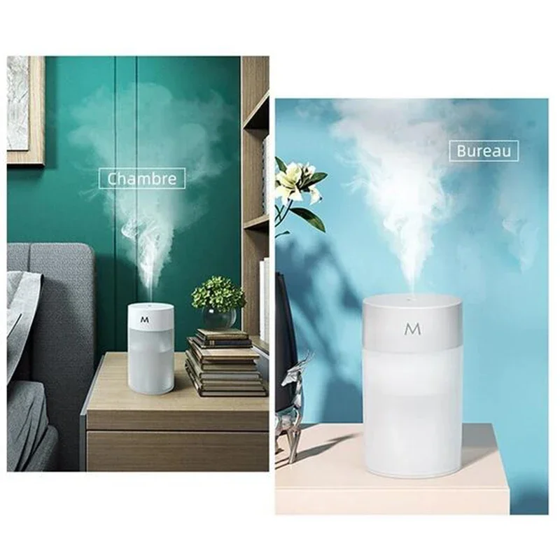 مرطب الهواء بالموجات فوق الصوتية الصغيرة الروائح الناشر المحمولة البخاخ USB زيت طبيعي البخاخة LED مصباح للمنزل سيارة