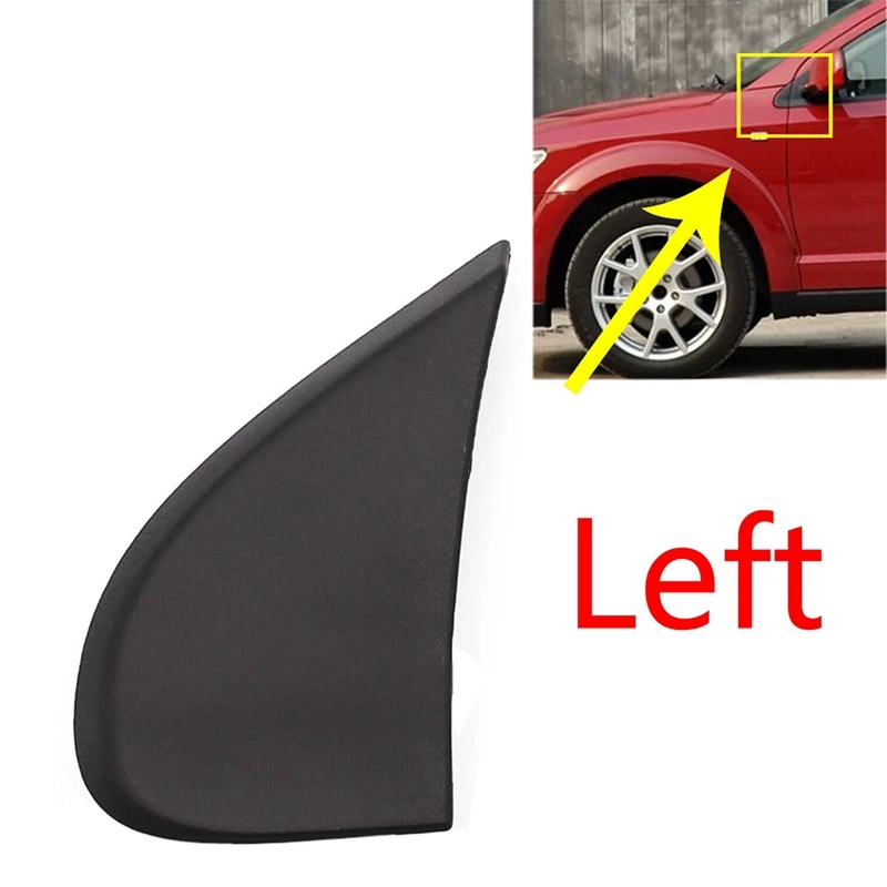 For Dodge JCUV 2009-2020 Spare Parts Side Mirror Birght Molding Flag Corner Triple-Cornered Cover Trim 5178150AD 5178151AD