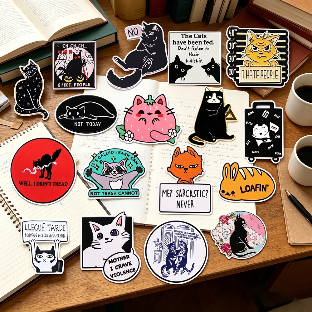 Fun Cat Brooches Fashionable Cartoon Metal Pins Denim Jacket And Backpack Decorations Exquisite Medals Holiday Gifts