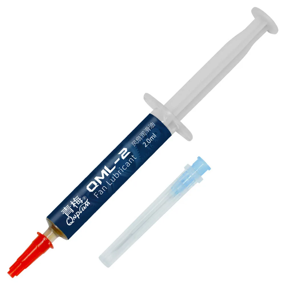 2ML High Speed Sealing Plug Desktop Computer Fan Lubricant Friction Reduce Odorless Oil Grease Synthetic Portable Lubricating