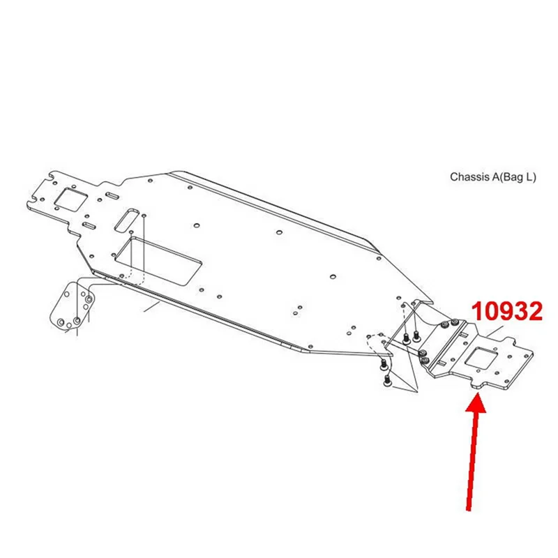 Fahrgestell vorderteil für vrx racing rh1016/rh1017/rh1006/rh1007/rh903/rh817/rh818, passend für vrx 10932 10330