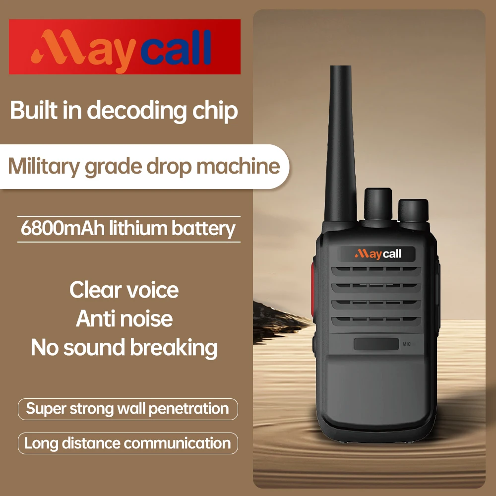 2 Pack Mini Walkie Talkies Portable Long Range Two-Way Radio Set for Outdoor Sports Camping Hiking